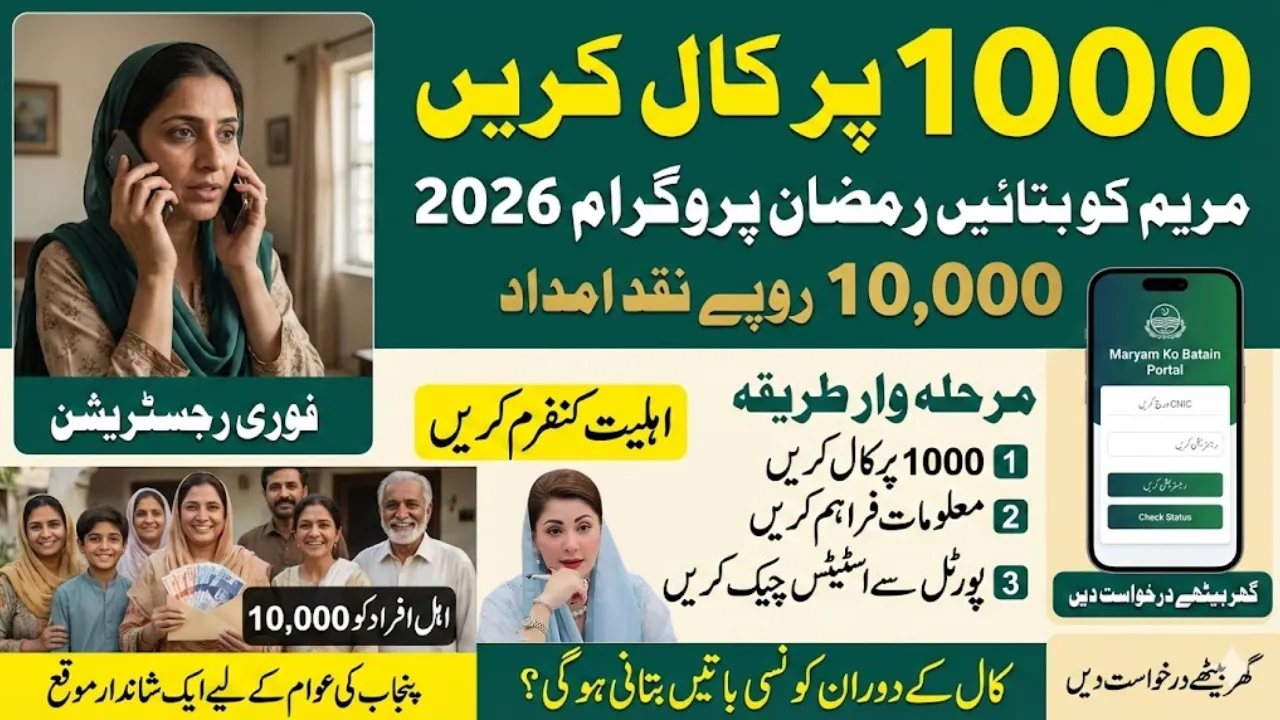Maryam Maryam Ko Batain Ramzan Relief Program via 1000 and Get 10,000 - Step by Step Guide