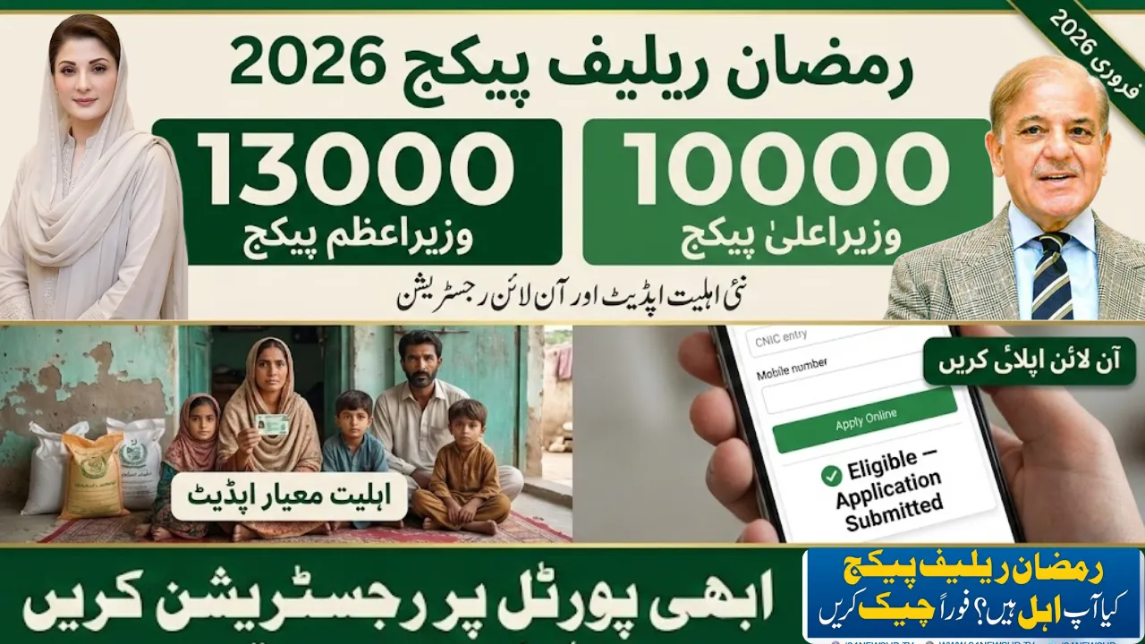 PM 13000 & CM 10000 Ramzan Relief Package 2026 Eligibaility Criteria Update - Apply Online Portal