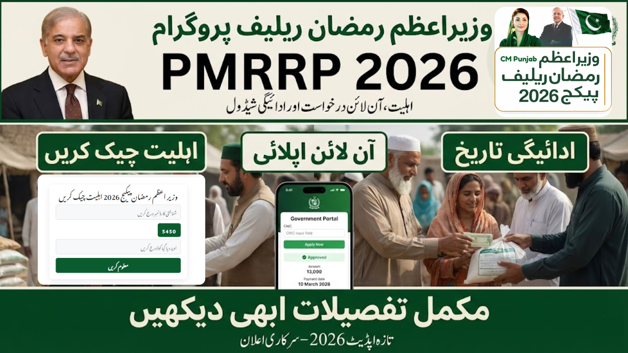 PMRRP 2026 Ramzan Relief Package Eligibility, Apply Online & Payment Date
